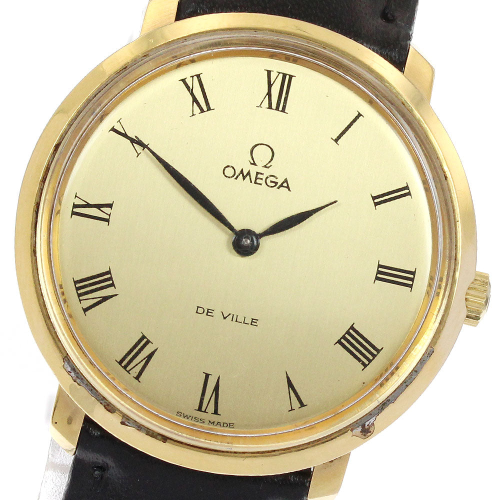 OMEGA De Ville TOOL104 Round vintage gold Dial Hand Winding Men's Watch_936311