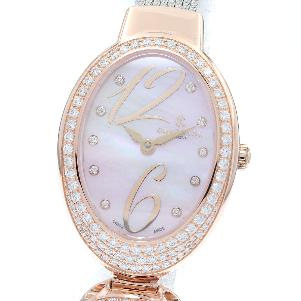 CHARRIOL Marie Olga MOPD1.570.O15 10P diamond Pink shell Dial Quartz Ladies Watch_936346