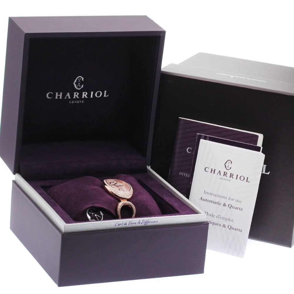 CHARRIOL Marie Olga MOPD1.570.O15 10P diamond Pink shell Dial Quartz Ladies Watch_936346
