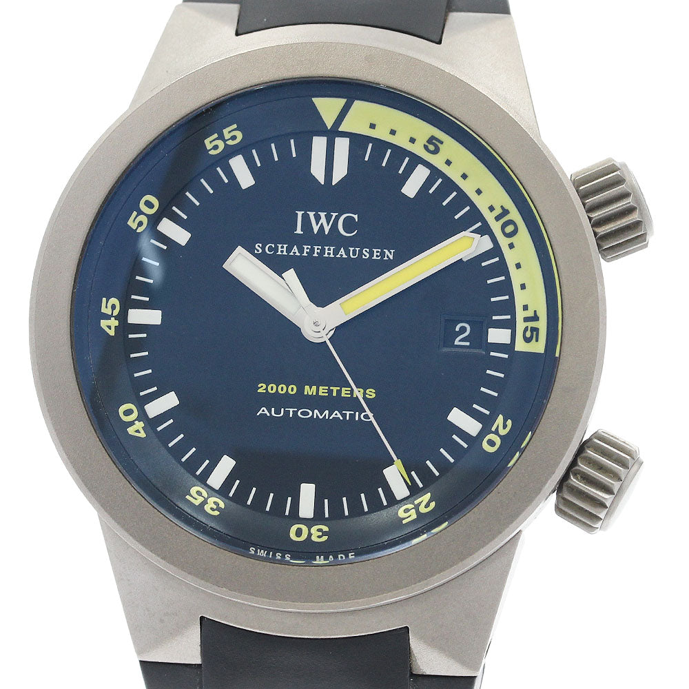 IWC SCHAFFHAUSEN Aquatimer Automatic 2000 IW353804 Date black Dial Automatic Men's Watch_936353