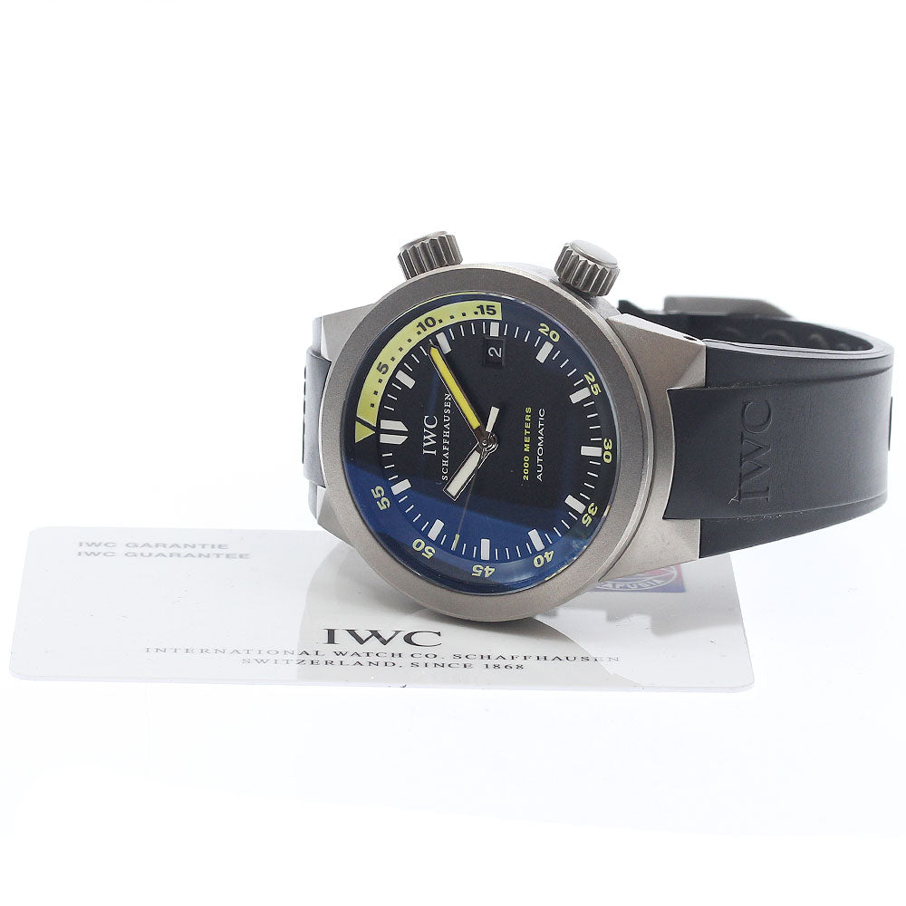 IWC SCHAFFHAUSEN Aquatimer Automatic 2000 IW353804 Date black Dial Automatic Men's Watch_936353