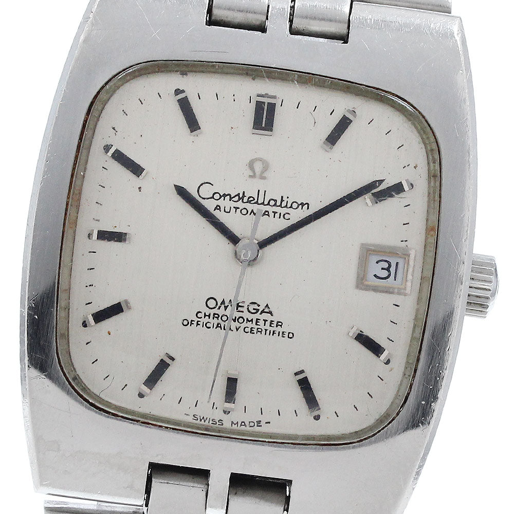 OMEGA Constellation Square Date Chronometer Silver Dial Automatic Men's Watch_936361