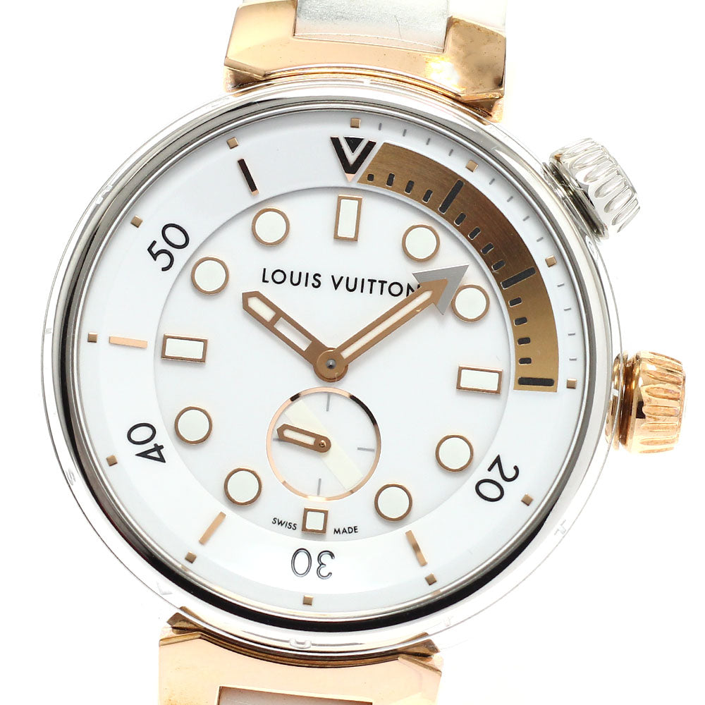 LOUIS VUITTON Tambour Street Diver QA166 Small seconds Quartz Men's_936370