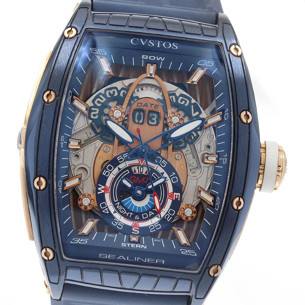 CVSTOS Challenge Sealiner GMT CVT-SEA-GMT-CP5N BLST Date Automatic Men's_936373