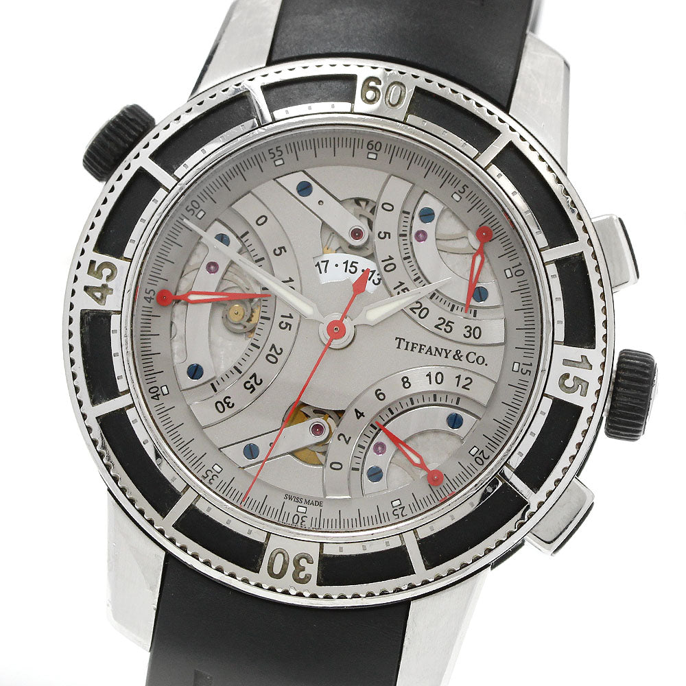 TIFFANY&Co. Mark T-57 Triple Retrograde Silver Dial Automatic Men's Watch_936420