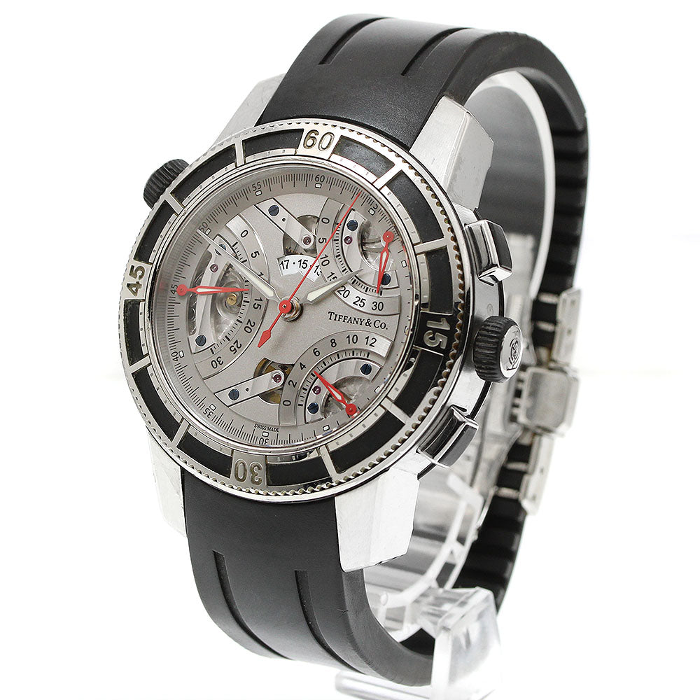 TIFFANY&Co. Mark T-57 Triple Retrograde Silver Dial Automatic Men's Watch_936420