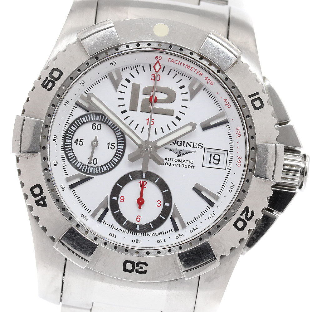 LONGINES Hydro Conquest L3.651.4 Chronograph Silver Dial Auto Men's Watch_936424