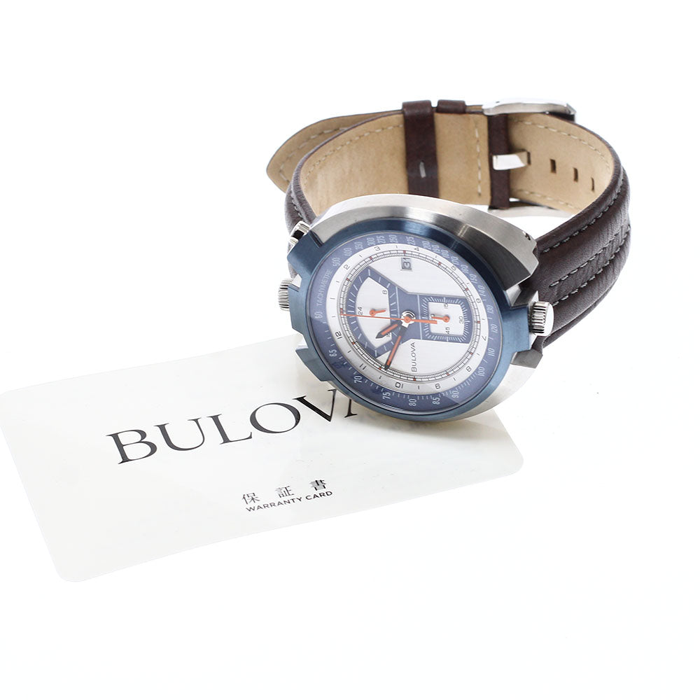 BULOVA Parking meter 98B390 Silver / navy Dial Quartz Men's Watch_936632