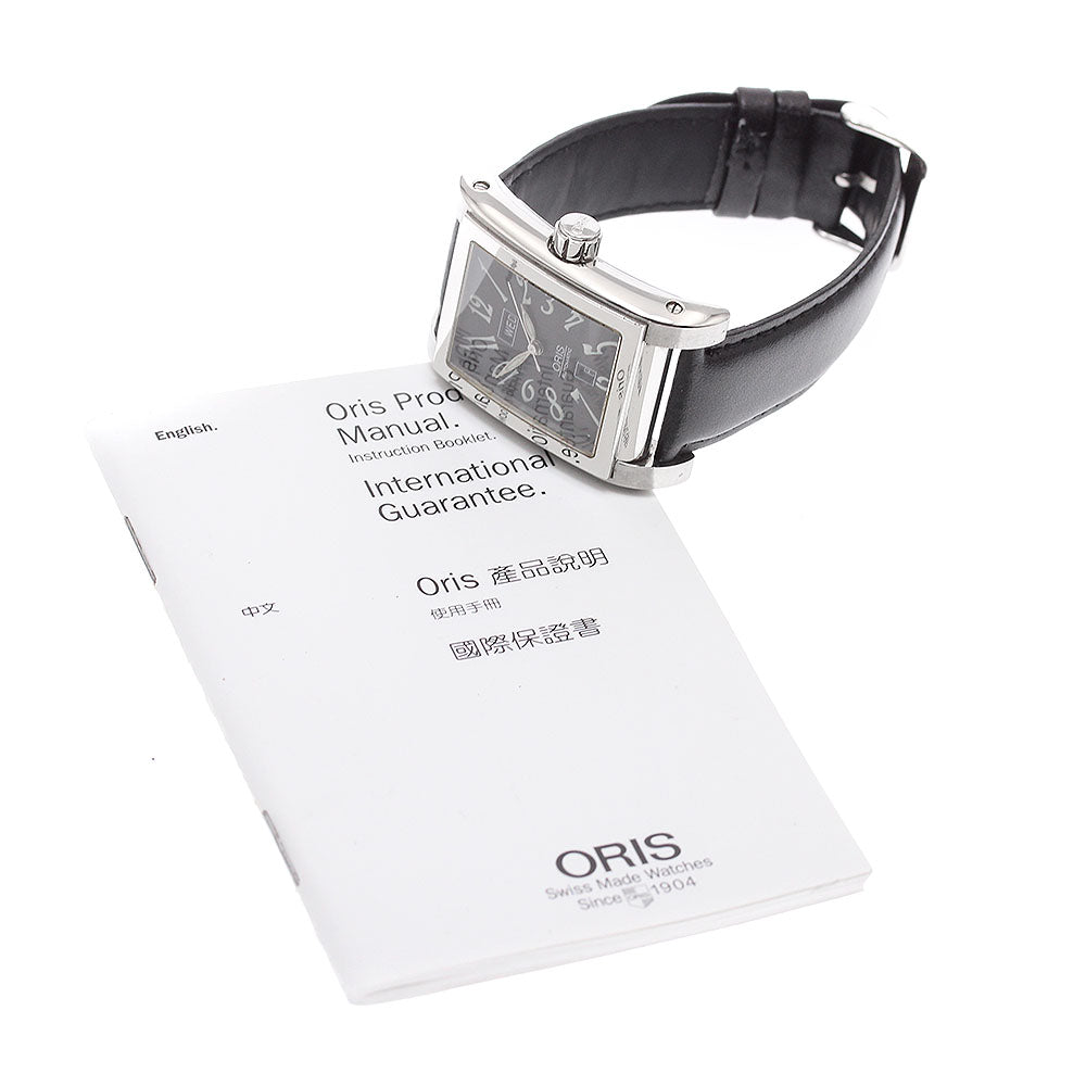 ORIS Rectangle 7525 Day date black Dial Automatic Men's Watch_936663