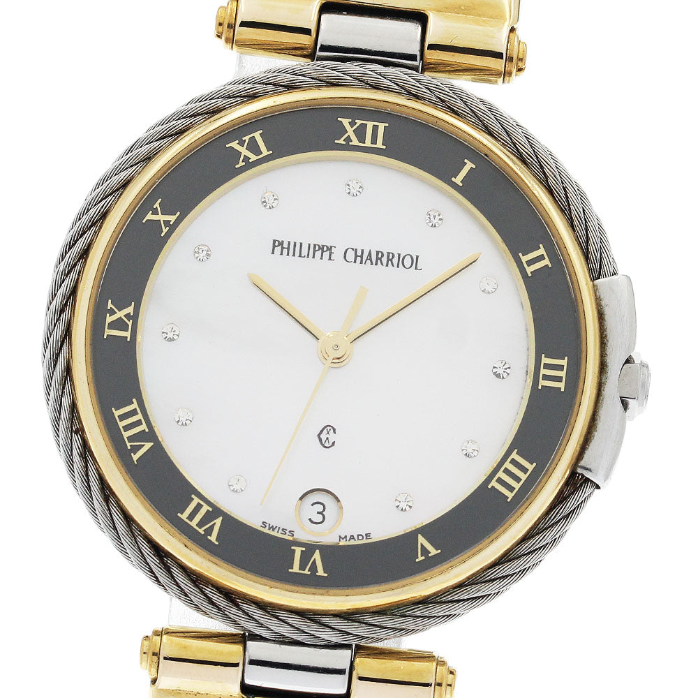 CHARRIOL Celtic Date White shell Dial Quartz Men's Watch_936704