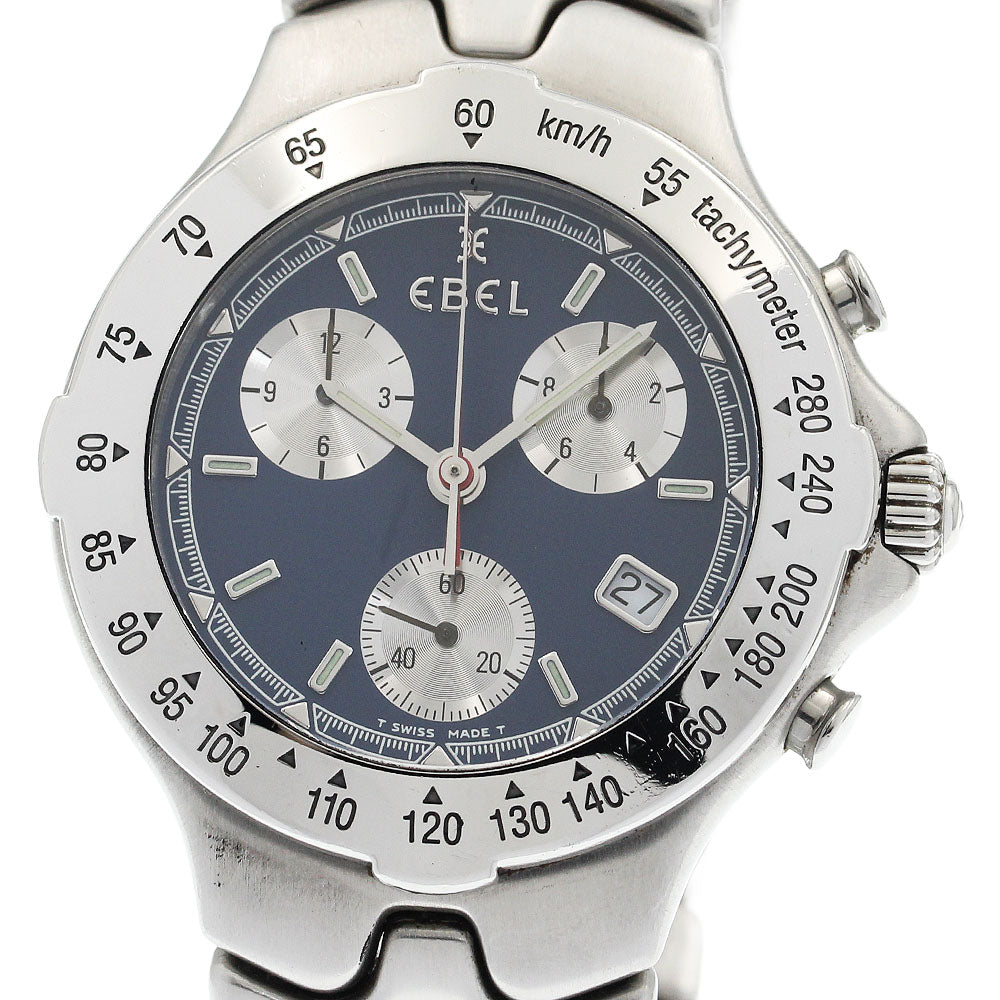 EBEL Sports wave E9251641 Chronograph Navy Dial Quartz Men's Watch_936784