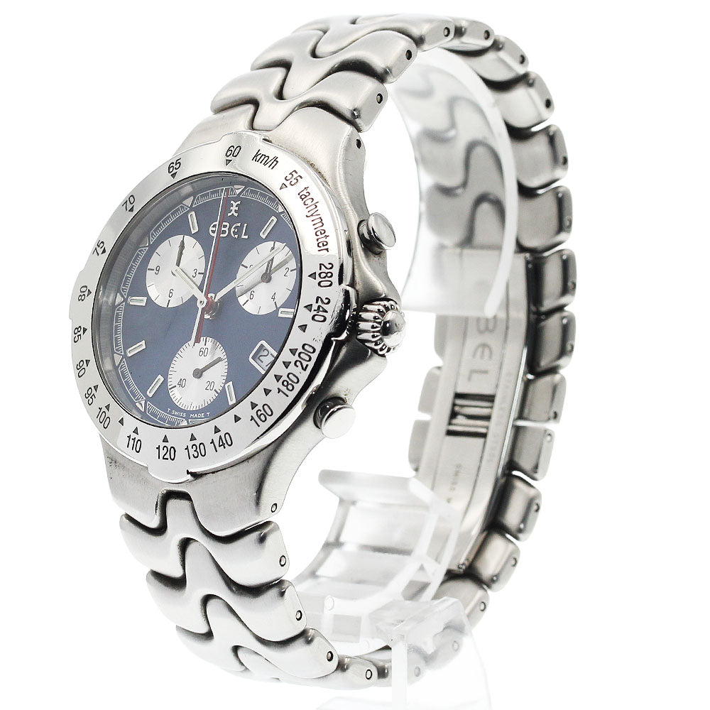 EBEL Sports wave E9251641 Chronograph Navy Dial Quartz Men's Watch_936784