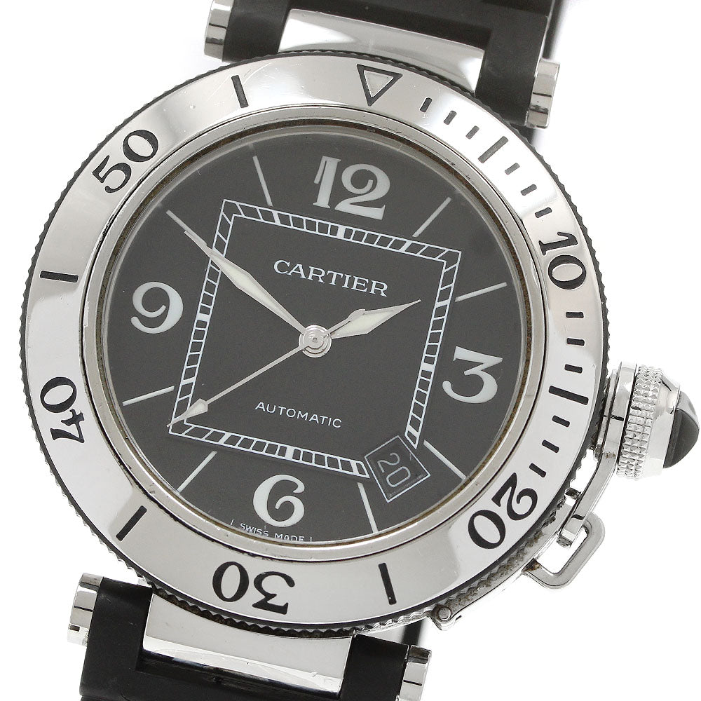 CARTIER Pacha Sea timer W31077U2 Date black Dial Automatic Men's Watch_937003
