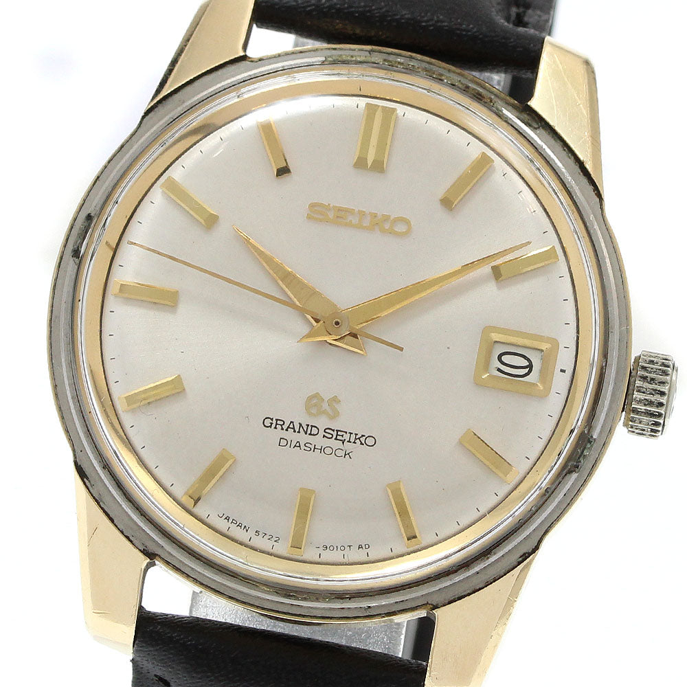 SEIKO Grand Seiko 5722-9011 Date Silver Dial Hand Winding Men's Watch_937080