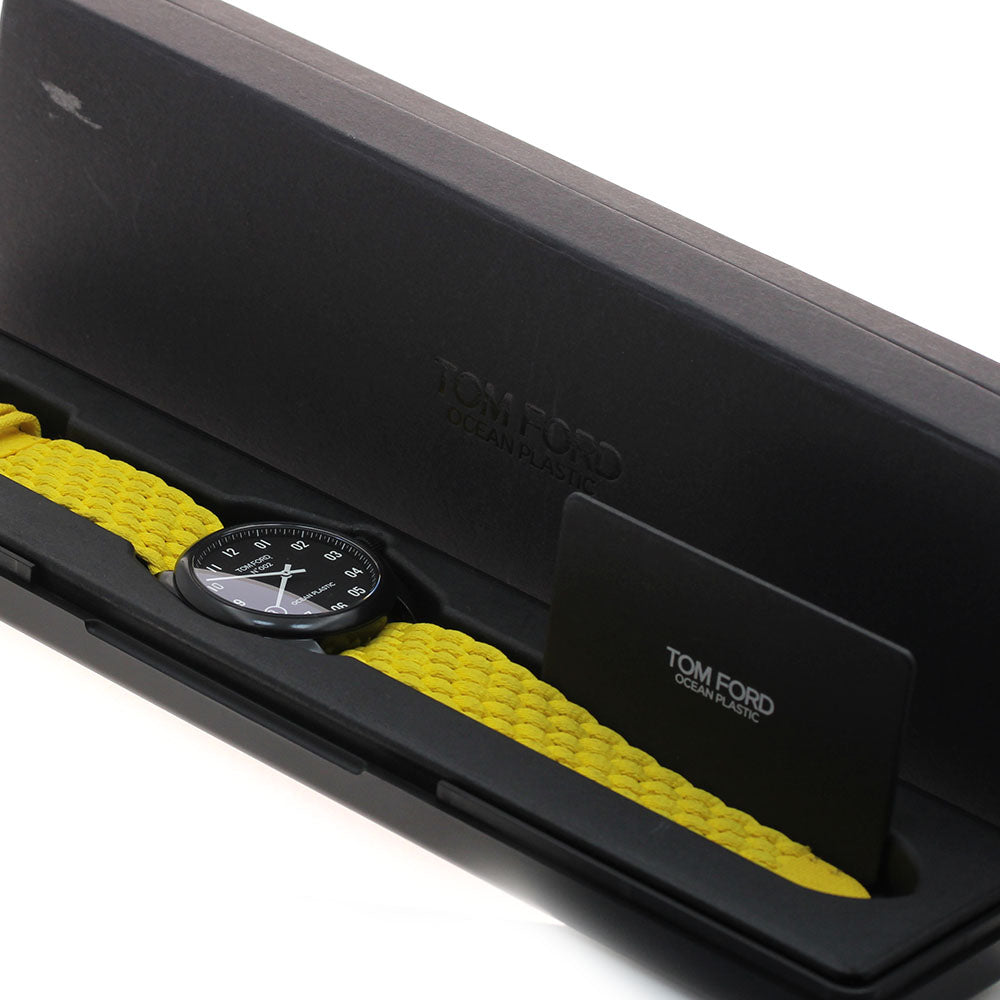 TOM FORD No.002 Ocean Plastic Timepiece TFT002023 black Dial Quartz Men's_937096