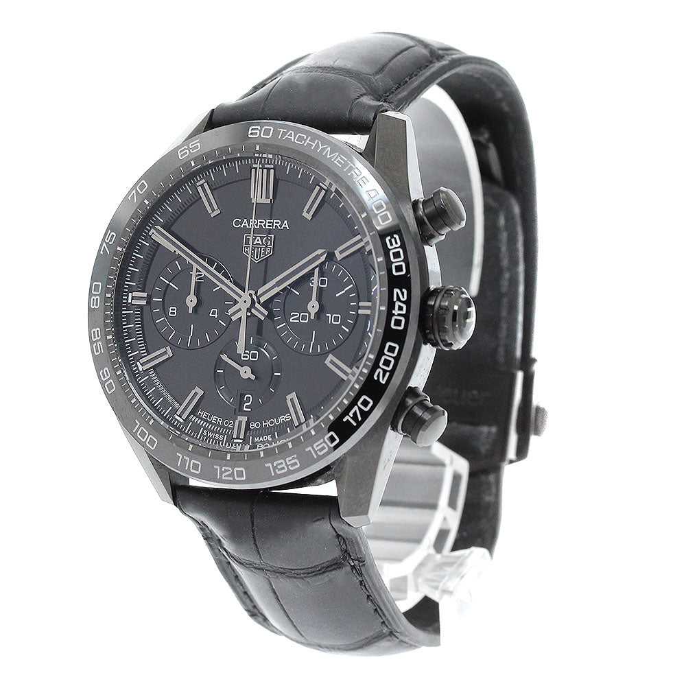 TAG HEUER Carrera Caliber Heuer 02 Japan Black Edition CBN2A1G Limited to 300 black Dial Automatic Men's Watch_937409