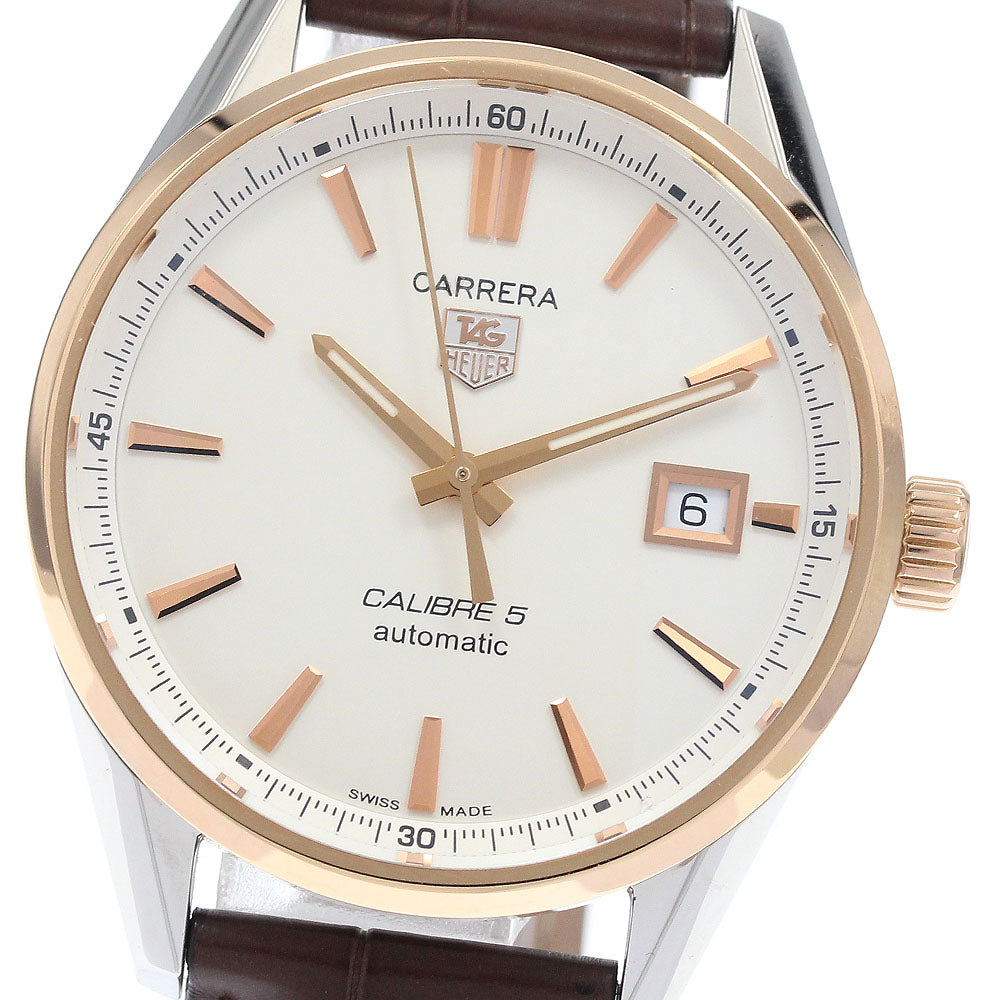 TAG HEUER Carrera Caliber 5 WAR215D.FC6181 Date Silver Dial Automatic Men's Watch_937415