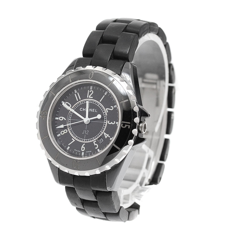 CHANEL J12 H0681 Black ceramic date black Dial Quartz Ladies Watch_937426