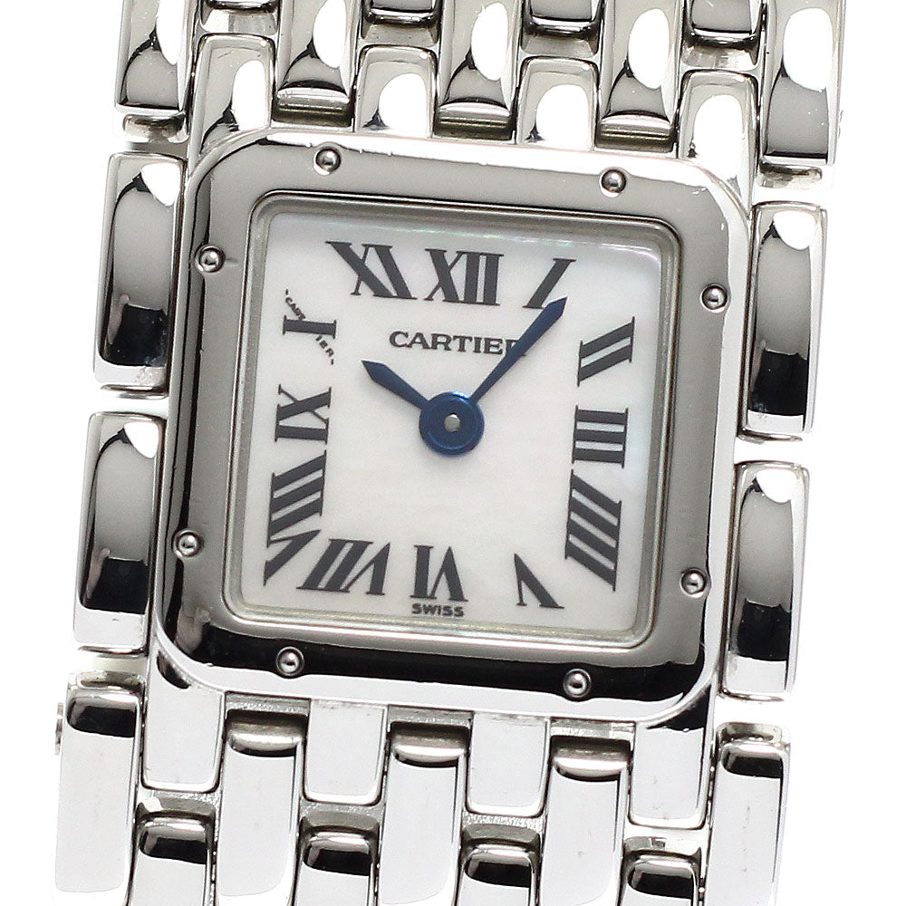 CARTIER PANTHERE Ribbon W61001T9 Shell dial White shell Dial Quartz Ladies Watch_937432