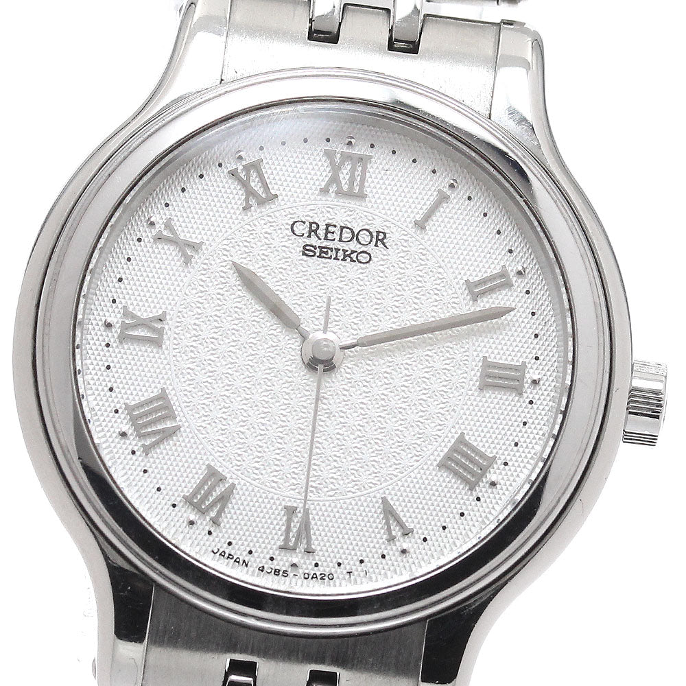 SEIKO CREDOR GSBA005/4J85-0A10 Silver Dial Quartz Ladies Watch_937434