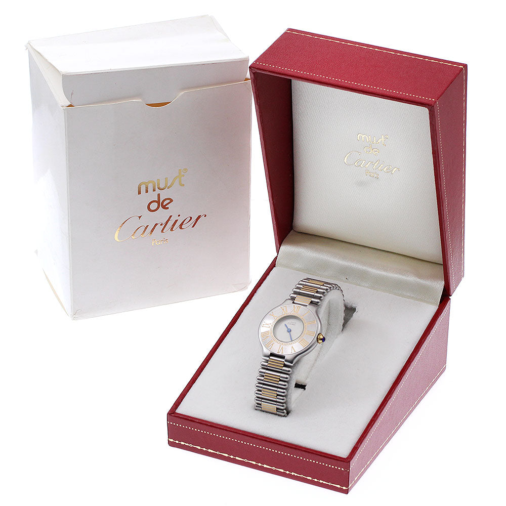 CARTIER Must21 Vantian Silver Dial Quartz Ladies Watch_937437