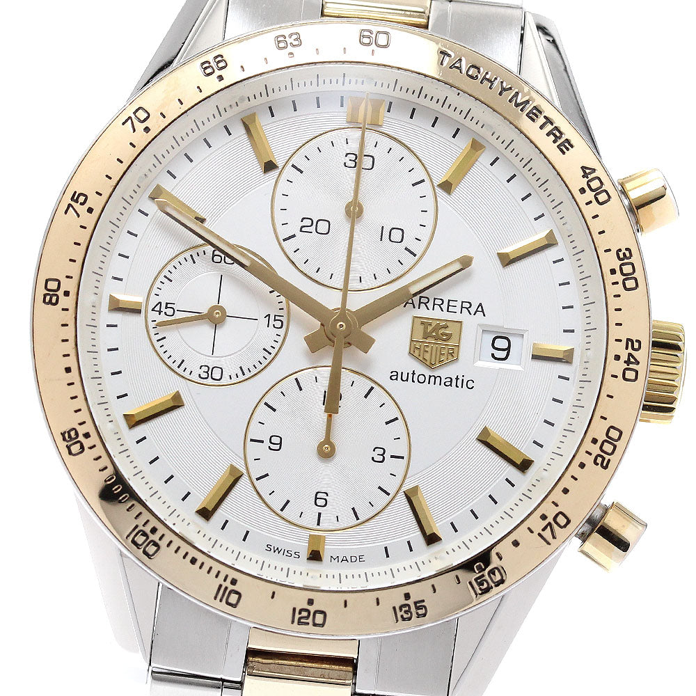 TAG HEUER Carrera CV2050-1 Chronograph Date Silver Dial Automatic Men's Watch_937466