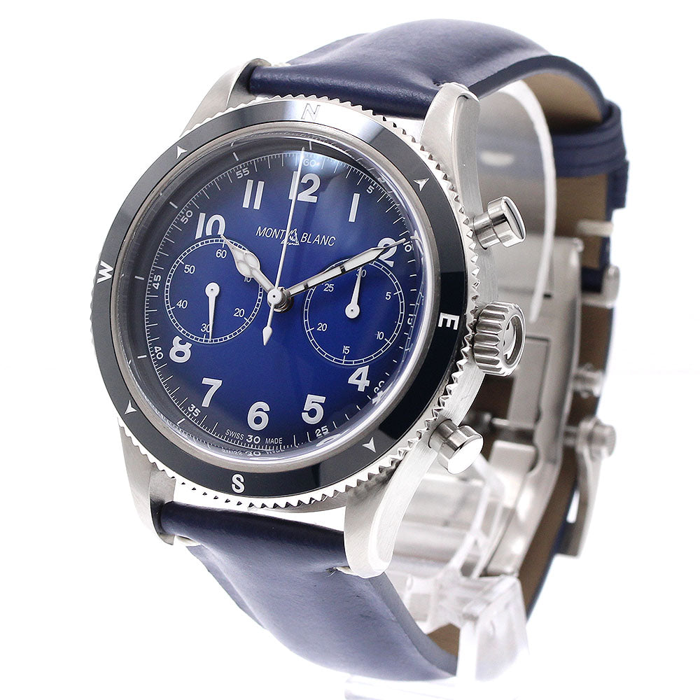 MONTBLANC 1858 Automatic chronograph 126912 Blue Dial Men's Watch_937472