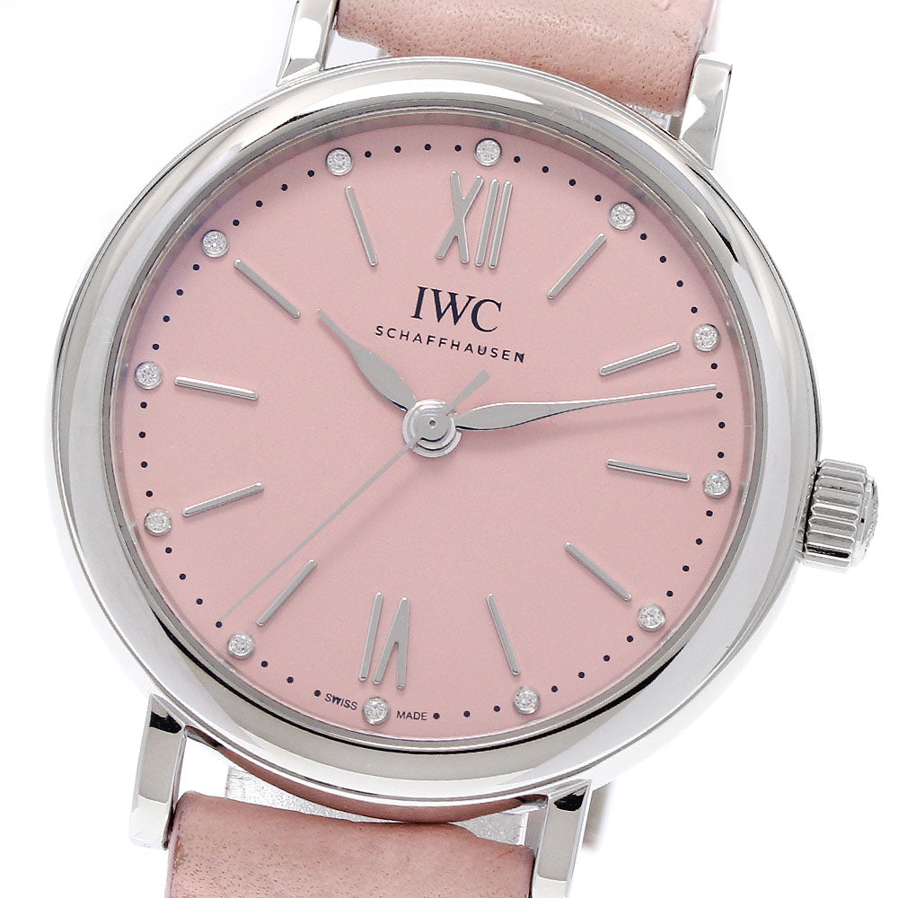 IWC SCHAFFHAUSEN Portofino Automatic 34 IW357417 12P diamond Ladies Watch_937482