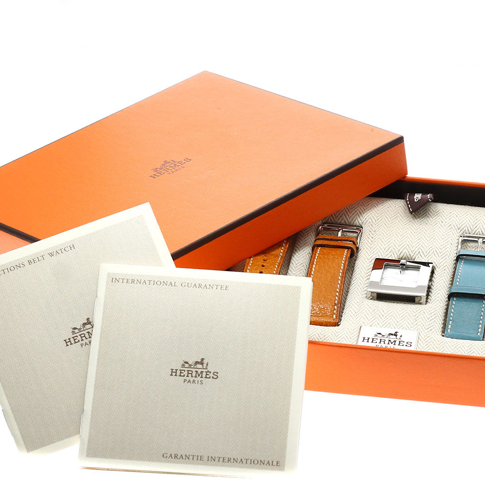 HERMES Belt watch BE1.210 white Dial Quartz Ladies Watch_937497