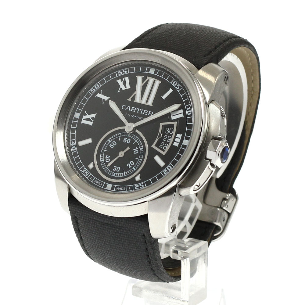 CARTIER Calibre de Cartier W7100041 Date black Dial Automatic Men's Watch_937505