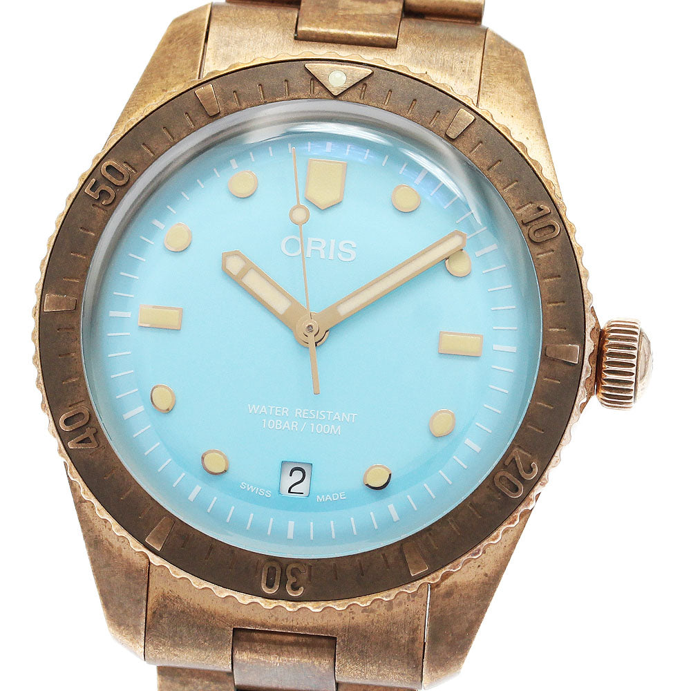 ORIS Divers 65 Cotton Candy 01 733 7771 3155 Date Automatic Men's Watch_937508