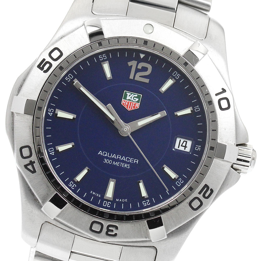 TAG HEUER Aqua racer WAF1113.BA0801 Date Navy Dial Quartz Men's Watch_937513