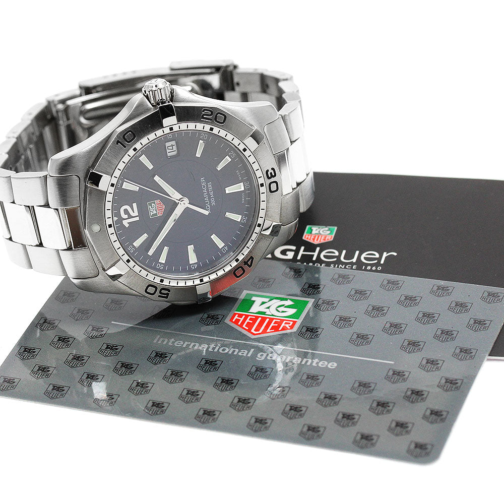 TAG HEUER Aqua racer WAF1113.BA0801 Date Navy Dial Quartz Men's Watch_937513