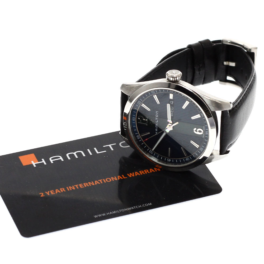 HAMILTON Broadway H433110 Day date Navy / Green Dial Quartz Men's Watch_937528