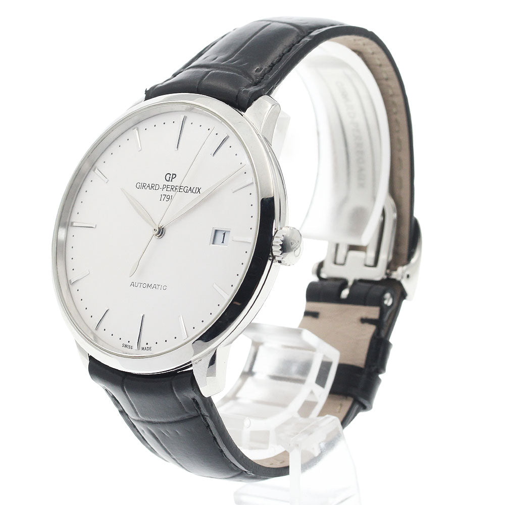 GIRARD PERREGAUX 1966 49551 Date Silver Dial Automatic Men's Watch_937865