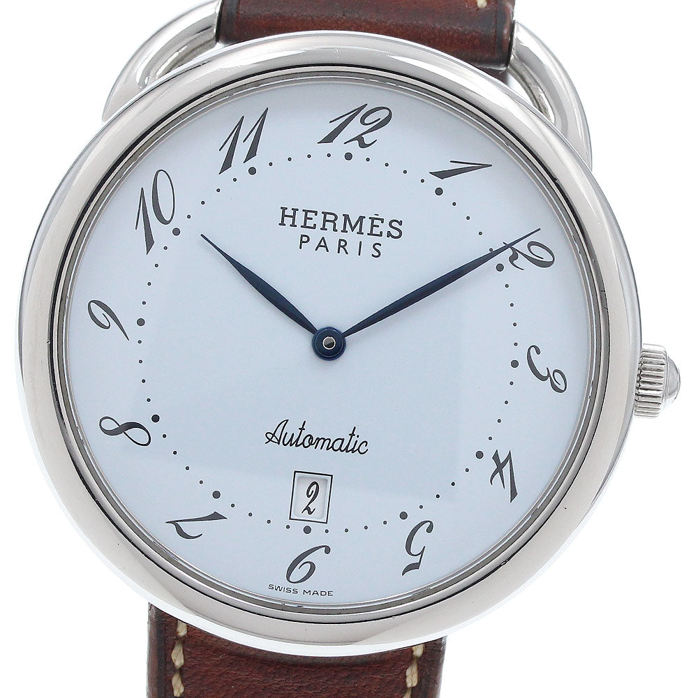 HERMES Arceau AR4.810 Date white Dial Automatic Men's Watch_937961