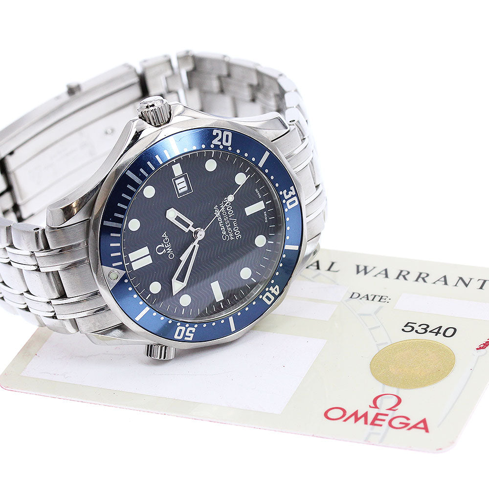 OMEGA Seamaster 300 2541.80 Date Navy Dial Quartz Men's Watch_937971