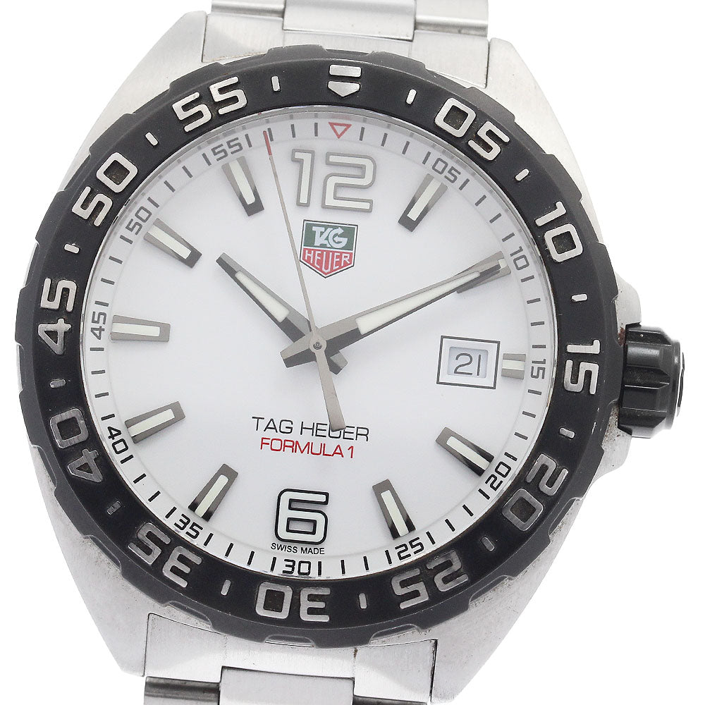TAG HEUER Formula 1 WAZ1111 Date white Dial Quartz Men's Watch_938014