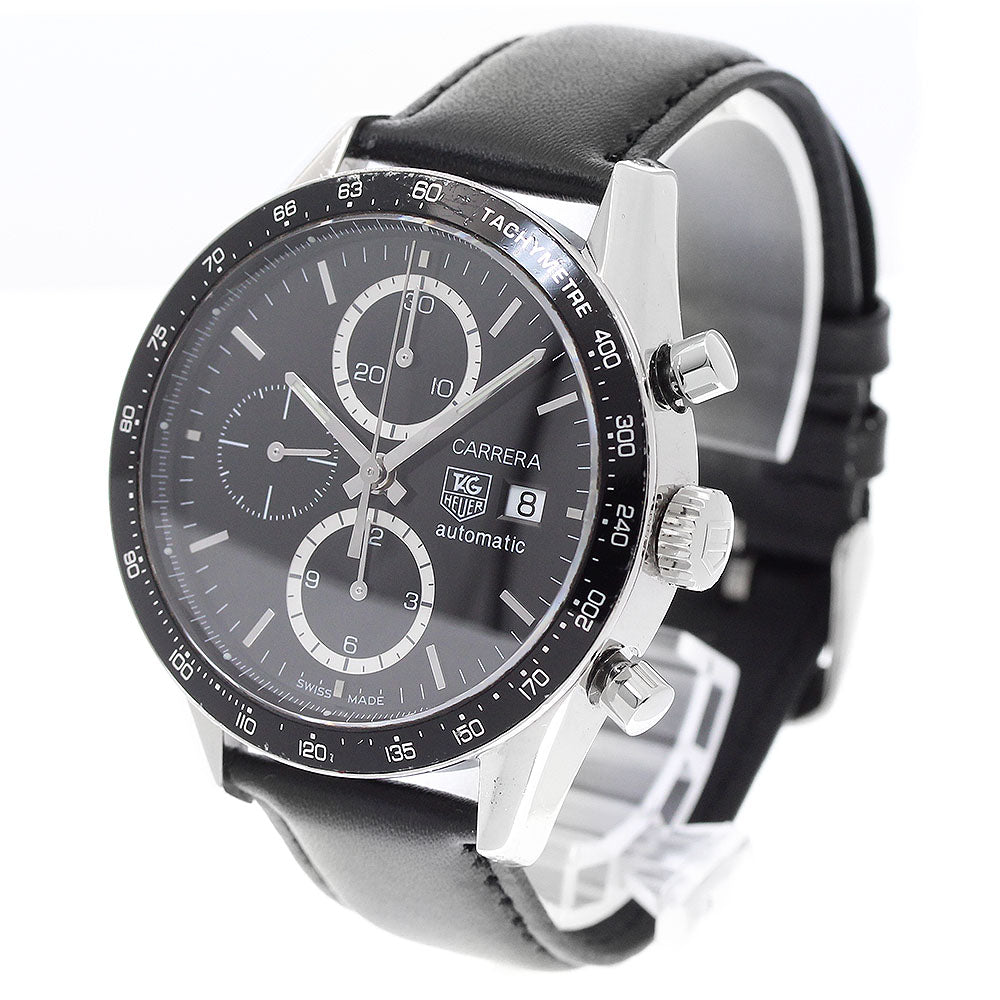 TAG HEUER Carrera CV2010-3 Chronograph Date Black Dial Automatic Men's _938074