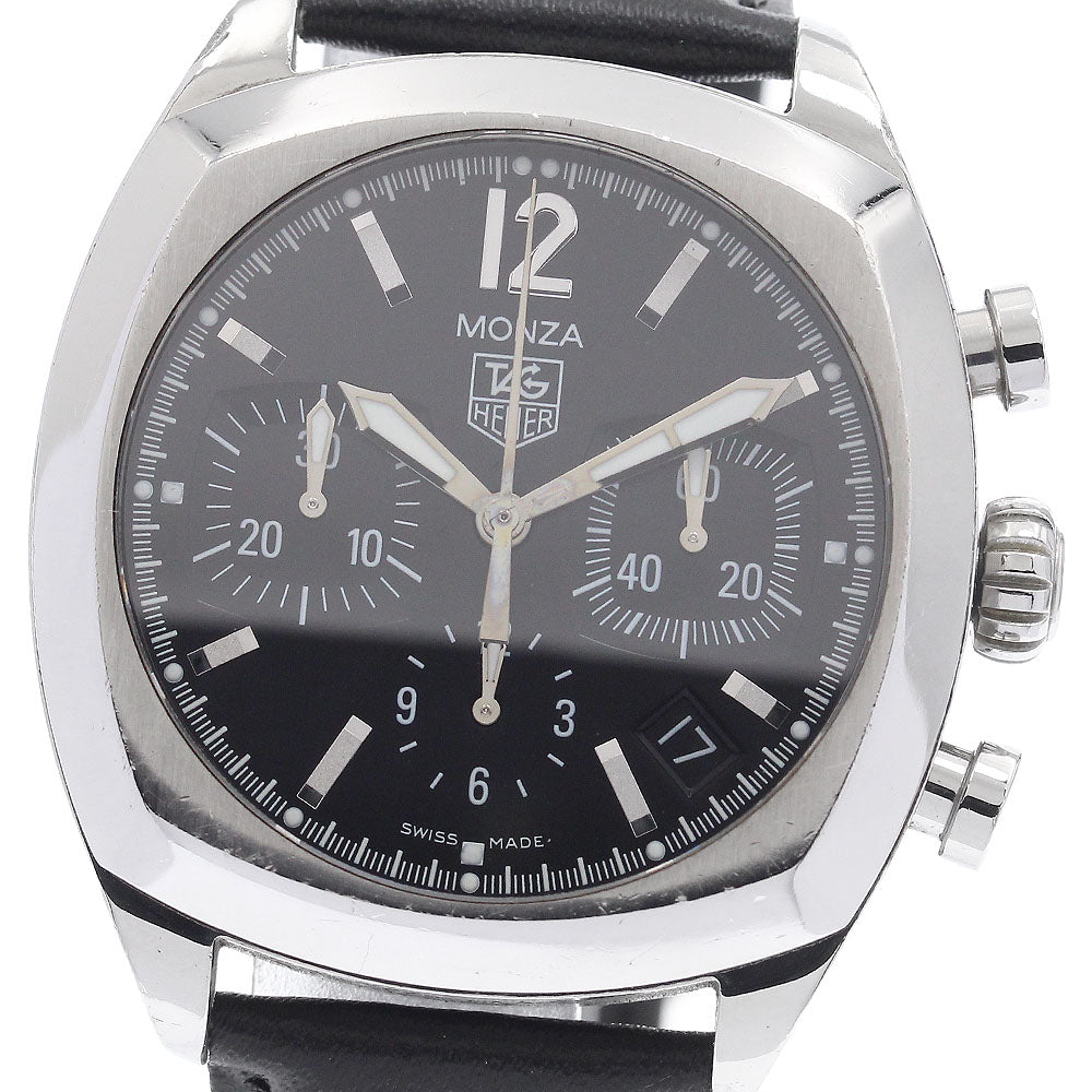 TAG HEUER Monza CR2113-0 Date Chronograph black Dial Automatic Men's_938253