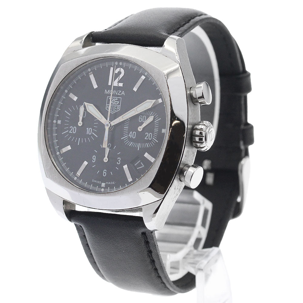 TAG HEUER Monza CR2113-0 Date Chronograph black Dial Automatic Men's_938253