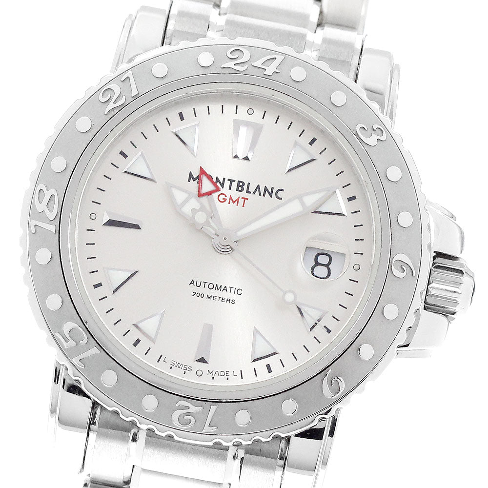 MONTBLANC GMT sports 7061 Date Silver Dial Automatic Men's Watch_938259