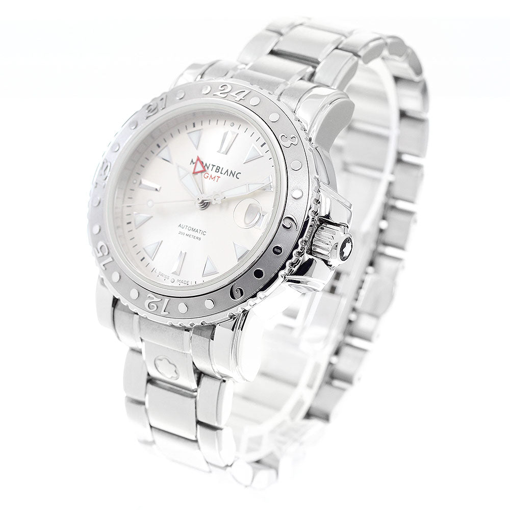 MONTBLANC GMT sports 7061 Date Silver Dial Automatic Men's Watch_938259