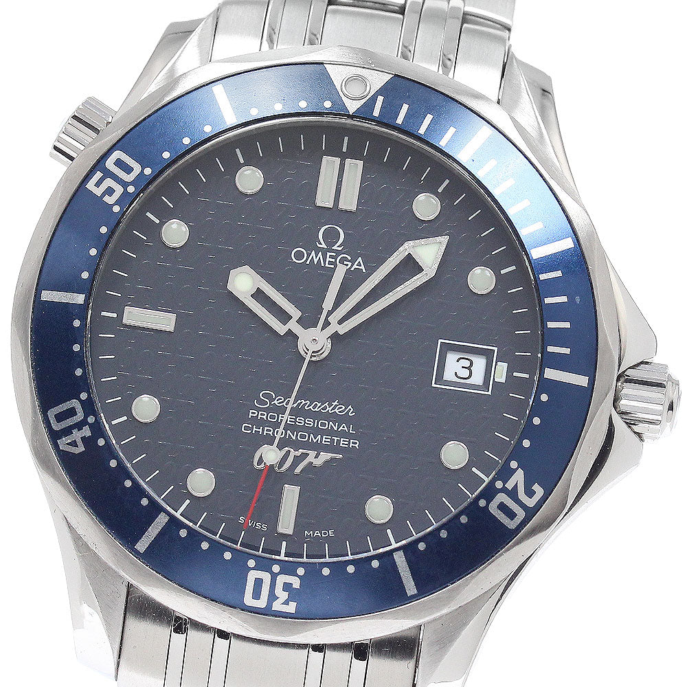 OMEGA Seamaster300 007 James Bond 2537.80 Date Navy Dial Automatic Men's _938266