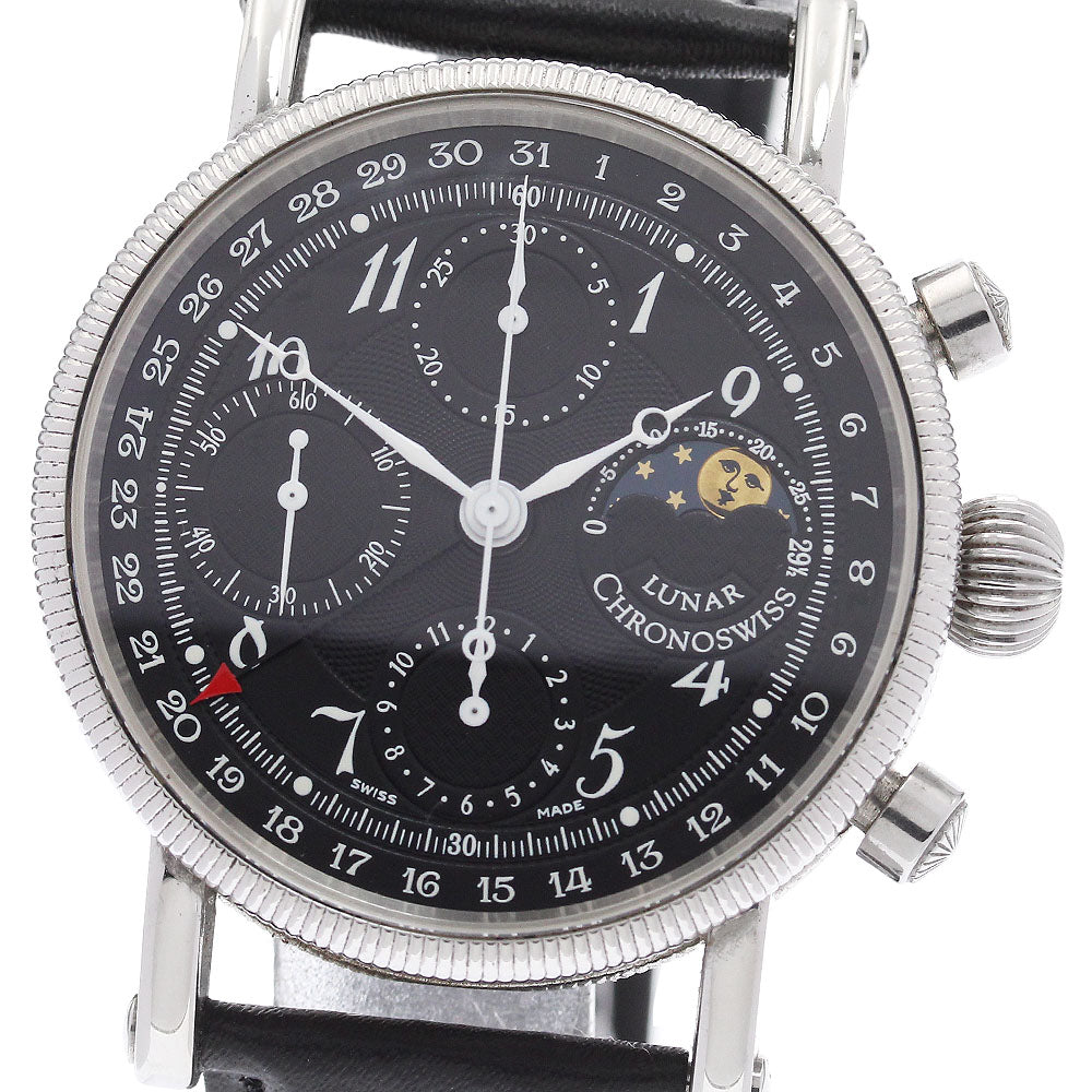 Chronoswiss Luna CH7523 Chronograph Moon Phase black Dial Automatic Men's_938268