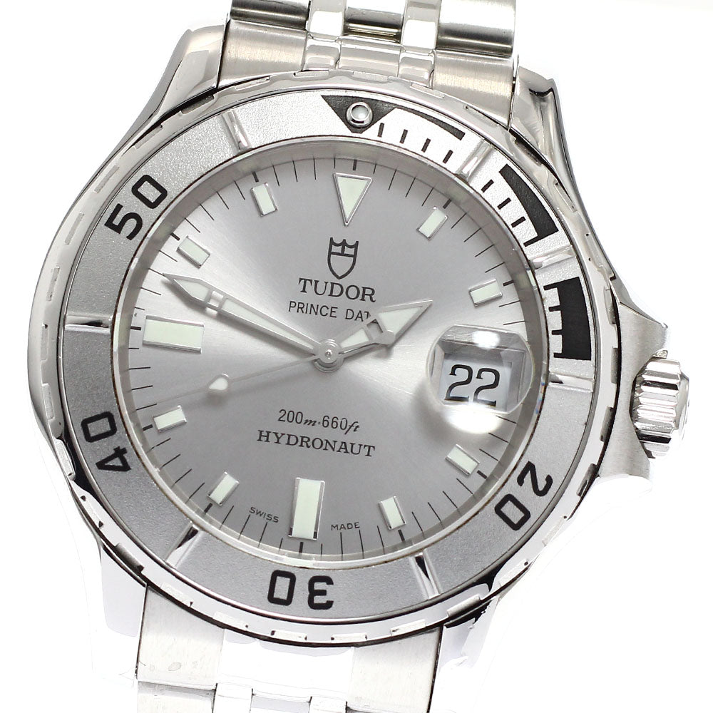 TUDOR Prince Date Hydronaut 89190P Date Silver Dial Automatic Men's Watch_938286