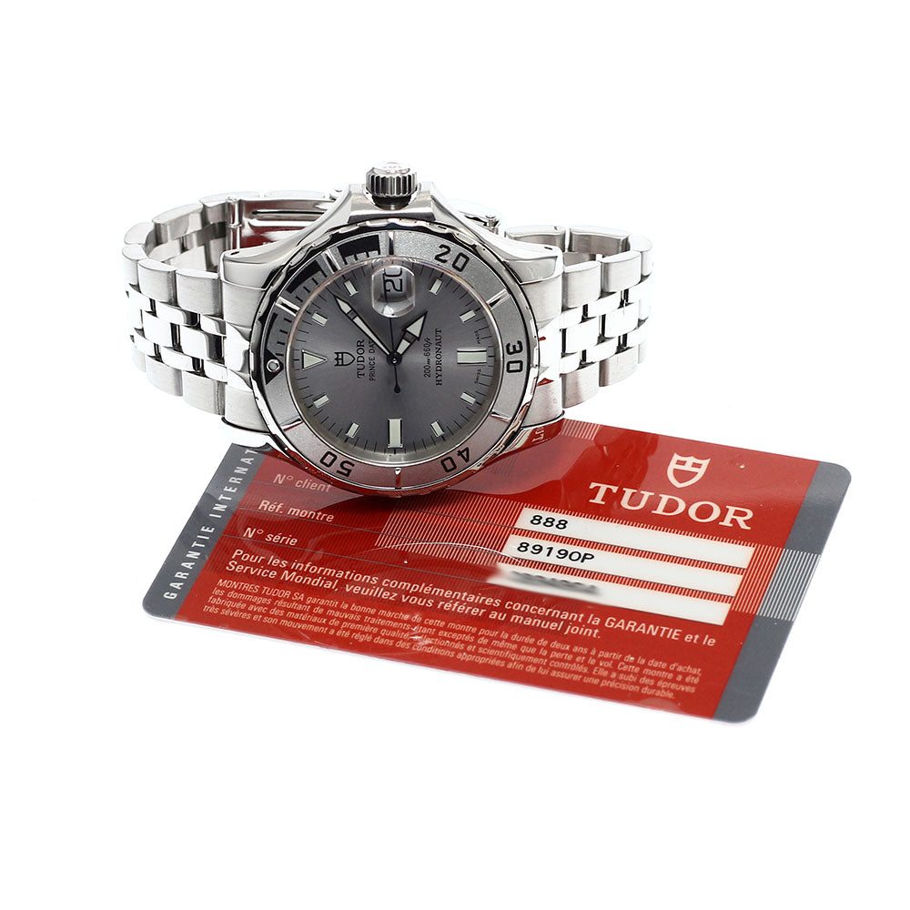 TUDOR Prince Date Hydronaut 89190P Date Silver Dial Automatic Men's Watch_938286