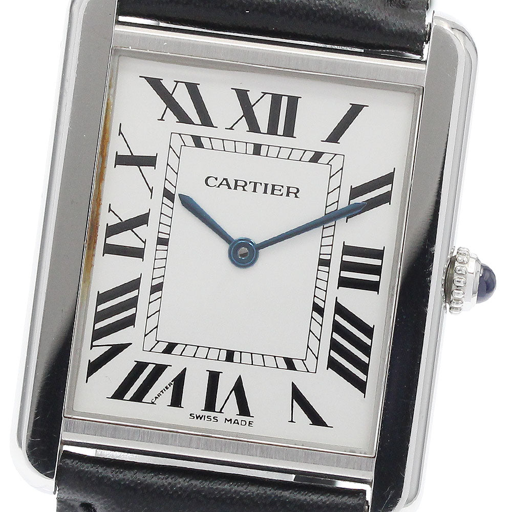 CARTIER Tank solo LM W1018355 Silver Dial Quartz Men's Watch_938289