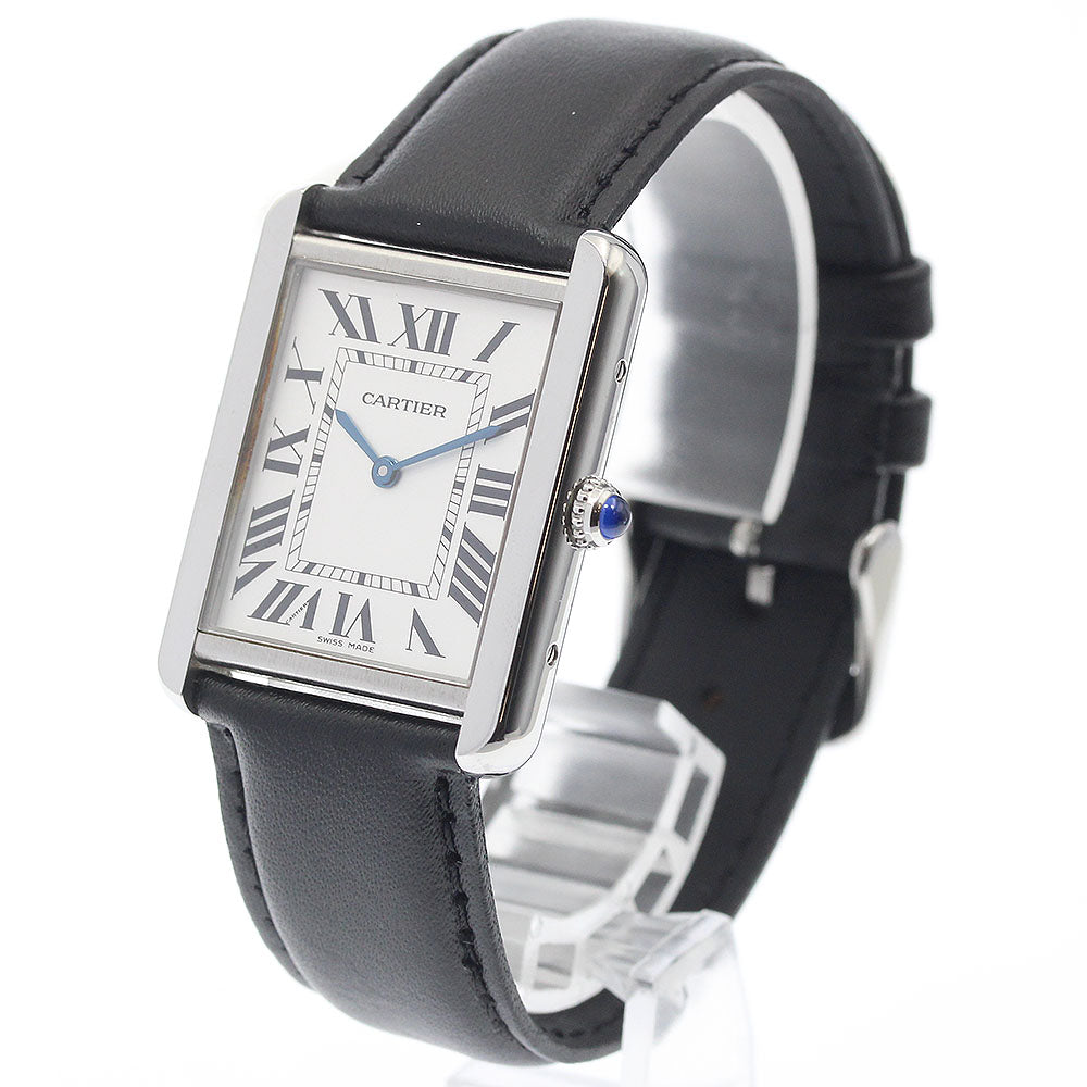 CARTIER Tank solo LM W1018355 Silver Dial Quartz Men's Watch_938289