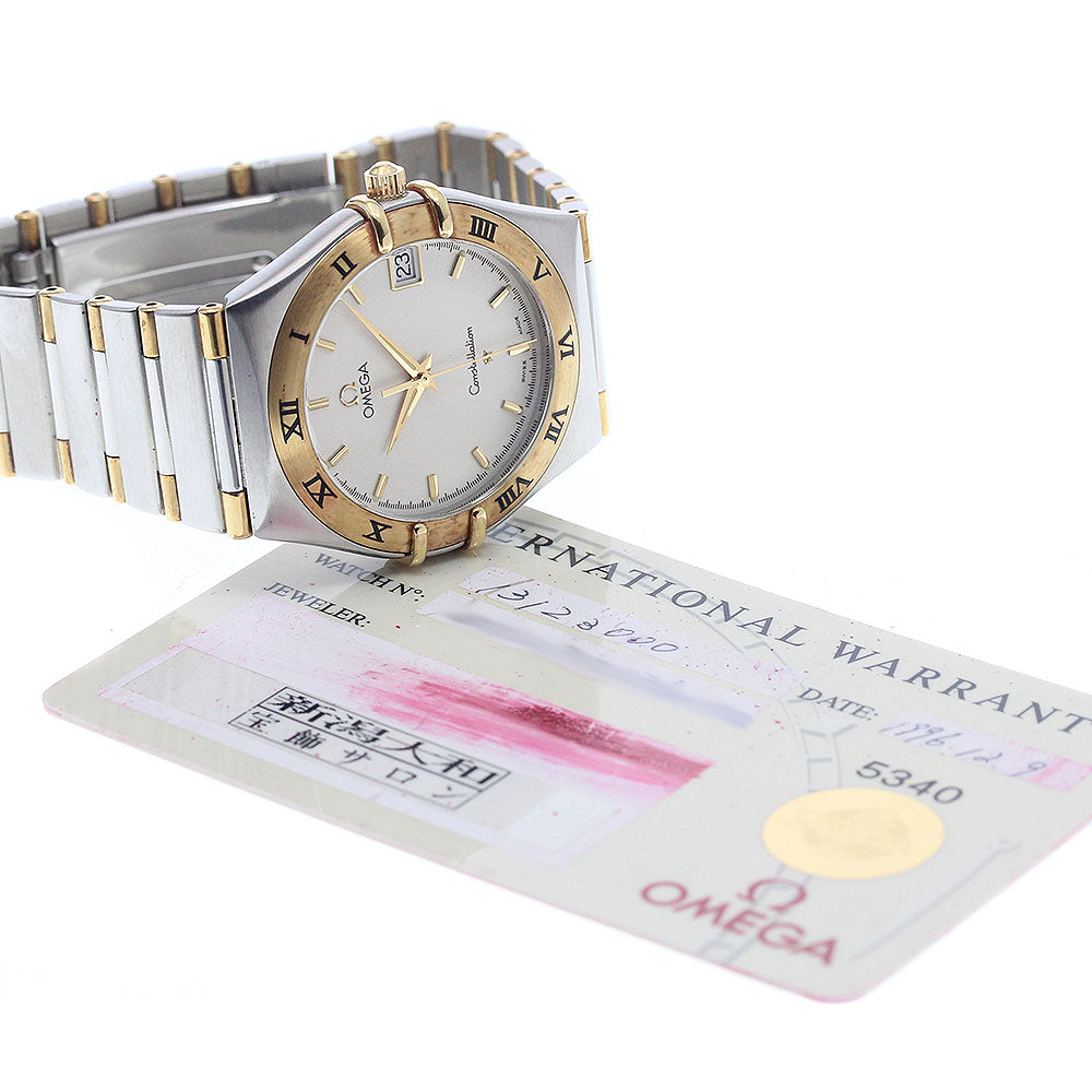 OMEGA Constellation 1312.30 date half bar Silver Dial Quartz Men's Watch_938307